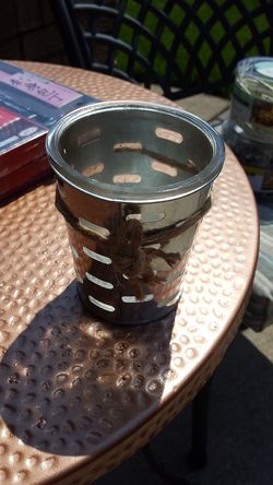 Empty candle container