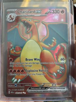 Pokémon Charizard ex 183/165 Full Art Ultra Rare – Scarlet & Violet 151 Holo