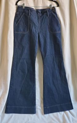 Old Navy Women's High Rise Flare Jeans Size 10 – 32x32 Dark Wash