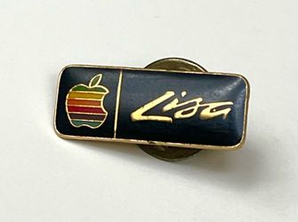 Rare 1980s Apple Computer Lisa Lapel Pin