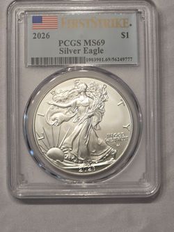 2026 American Silver Eagle PCGS MS69 First Strike