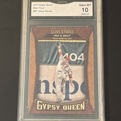 Gypsy Queen Angels Mike Trout Graded 10 Baseball Card 
