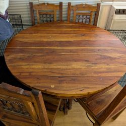 Solid Wooden Kitchen Table (Heavy)