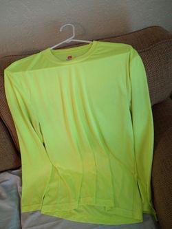 Men's long sleeve yellow shirt size large good condition cash only