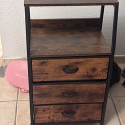 Dresser And Nightstand Fabric drawers Wood Tops 