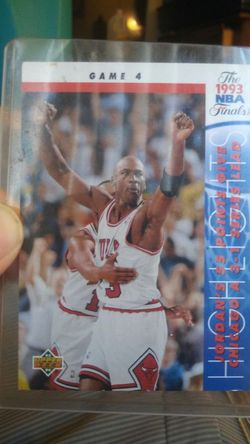 1993 Michael Jordan game 4 finals card upper deck