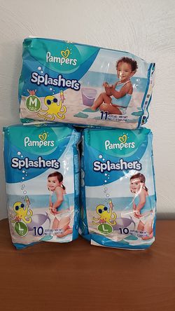 3 packs of Pampers splashers