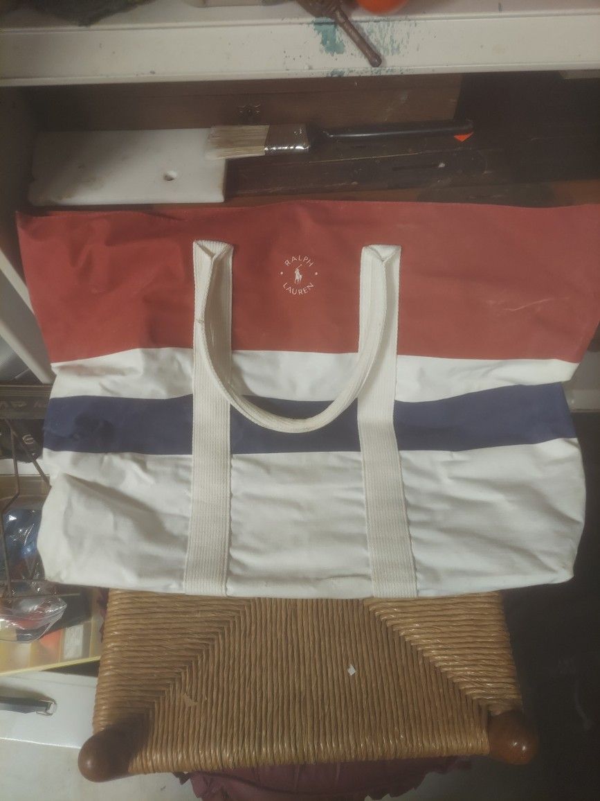 Vintage Ralph Lauren Canvas Tote Bag