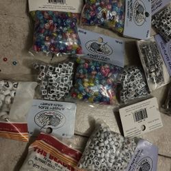 22 Baggies Of Charms With Initials Letters 