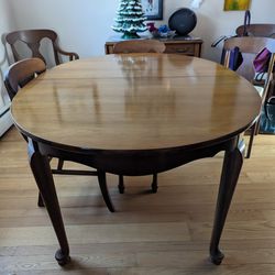 1960s solid wood dining table
