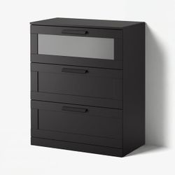 Ikea black 3 drawer