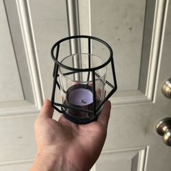Pretty Black Candle Holder $5 