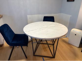 Dining table real marble  top originally from Macys