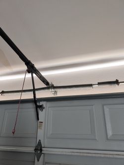 Garage Door Broken Spring Opener Off Track Replace Adjustment And Parts