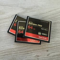 SanDisk 64GB Extreme Pro Compact Flash Memory Card 160MB/s