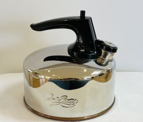 Vintage Chrome Tea Kettle by Revere Ware