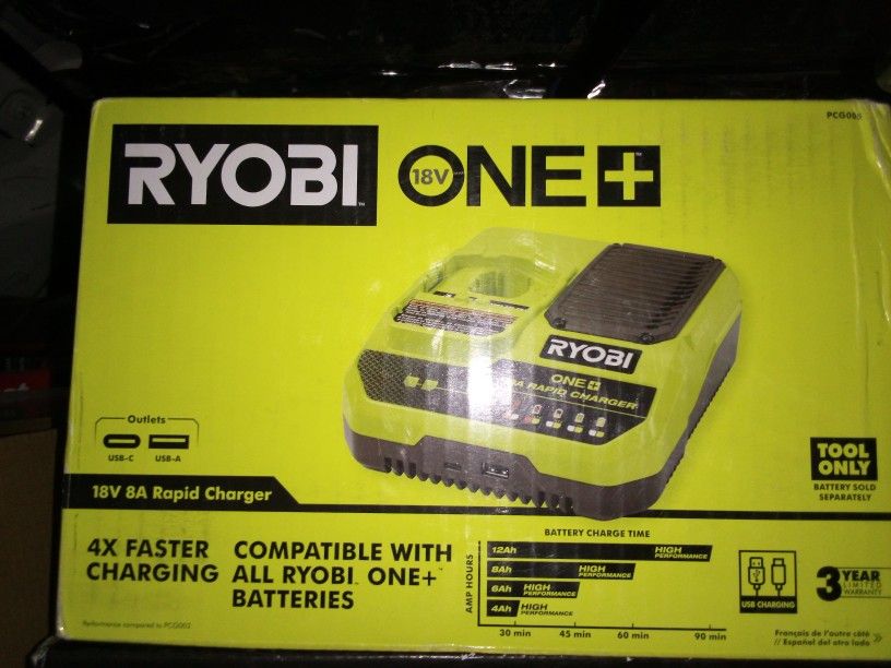 Ryobi 18 Volt 8 Amp Fast Charger
