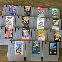  Nintendo NES Video Game Lot