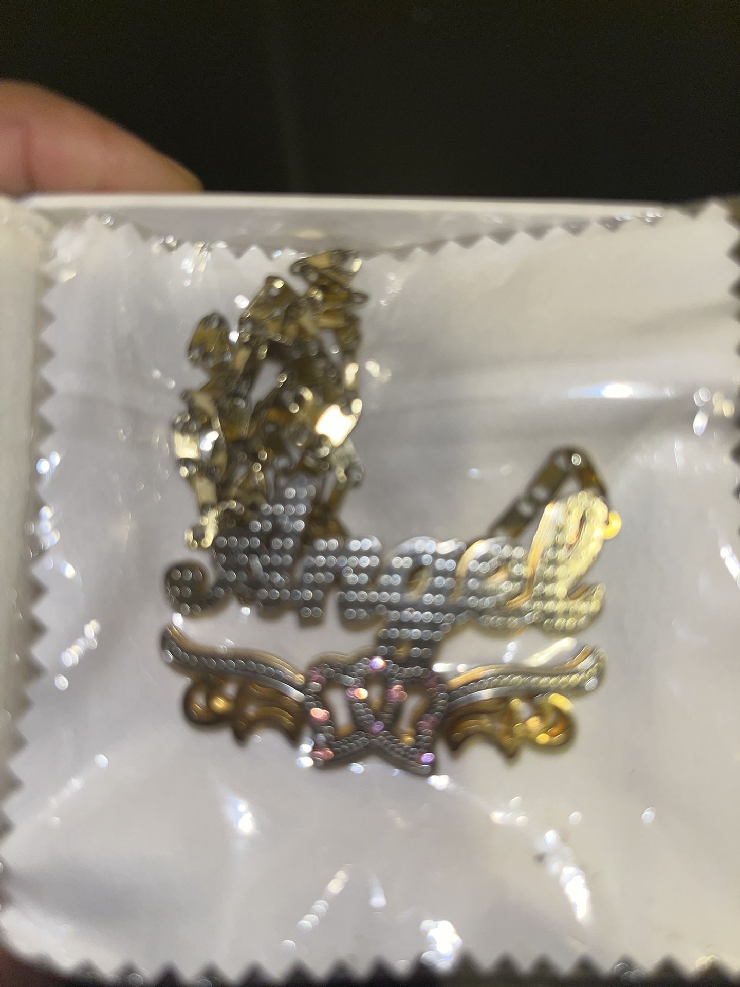 Gold and Silver Angel Brooch