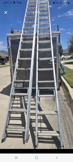 32 ft long Aluminum extention ladder $349each