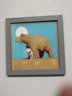 Mama Bear Baby Bear Art Piece 
