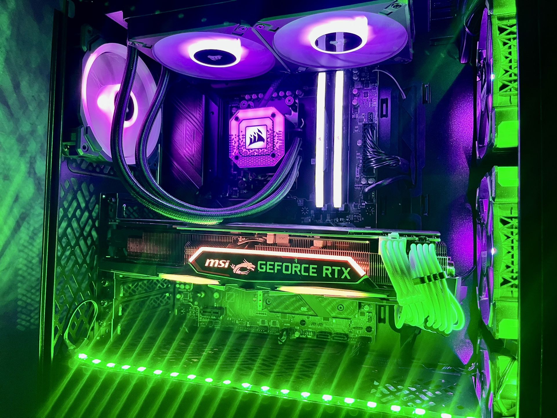 Gaming Computer PC Setup AMD Ryzen 5 7600X, 32 GB DDR5 RAM, Nvidia RTX 2080, 2 TB NVME + 2 TB HDD Windows 11