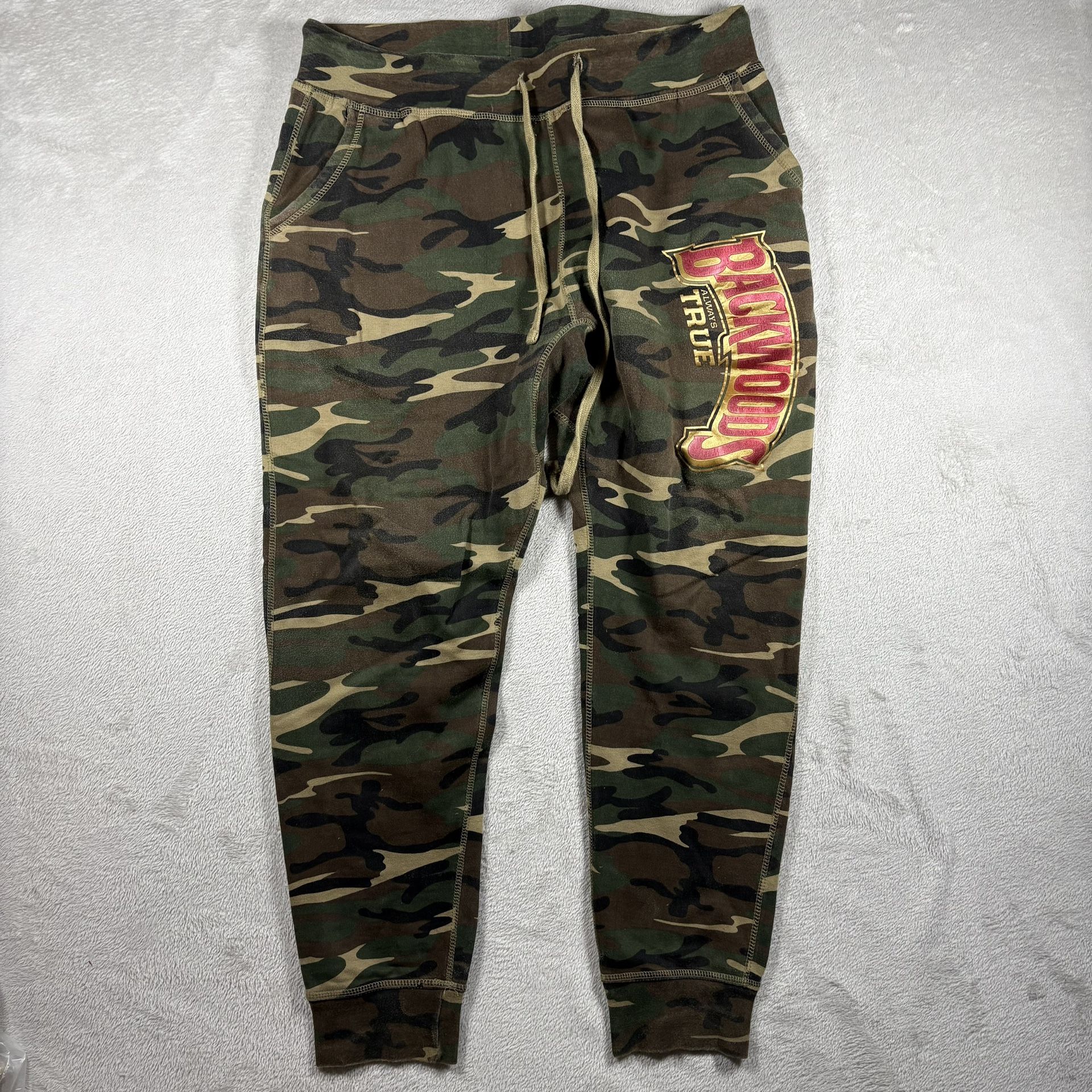 Backwoods Sweat Pants Lounge Pants Men’s Size 2XL Camo Y2K Skater Grunge #3092