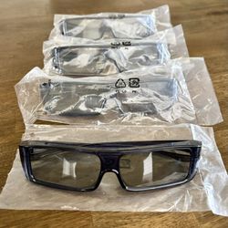 4 Panasonic Passive Polarized 3D TV Glasses TY-EP3D20