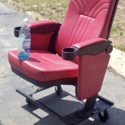 HQ Real Movie Theater Chair with Armrests & Cup Holders