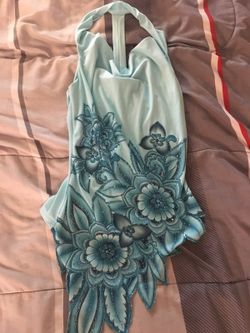 Halter shirt with beading