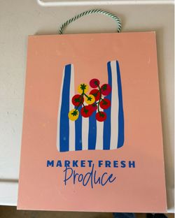 Rustic kitchen market Fresh sign(not metal)