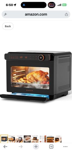 OUNIN 24L Steam and Air Fryer Combo Countertop Oven,11-in-1 Convection Baking and Steam,Bake,Broil,Dehydrate,304 Stainless Steel,Fast Cooking with Pre