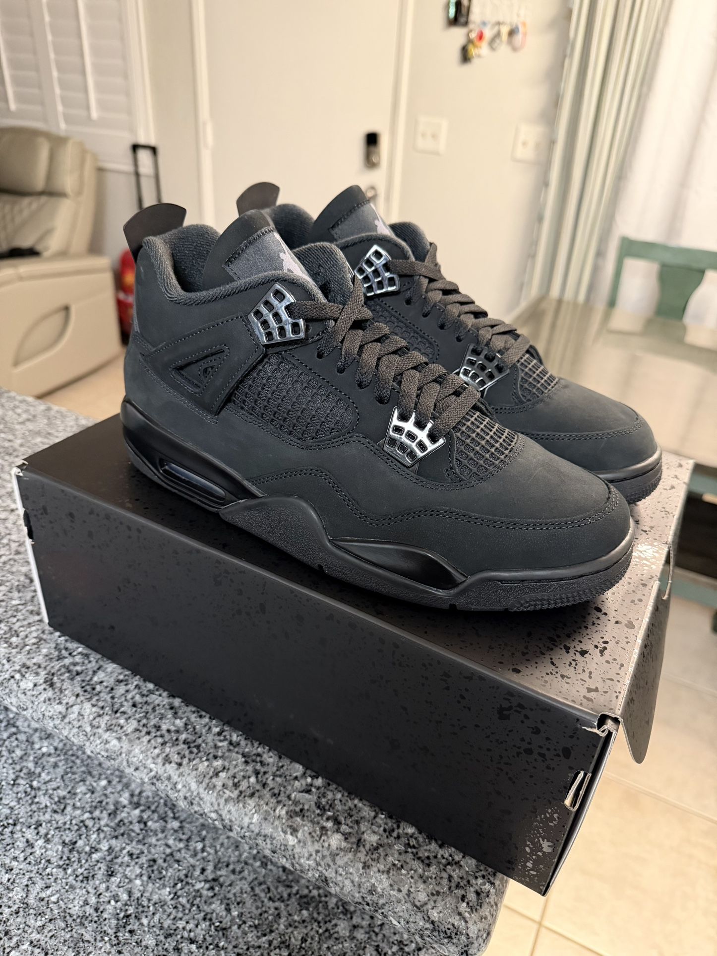 Jordan 4 Black Cat Mens Size 10.5