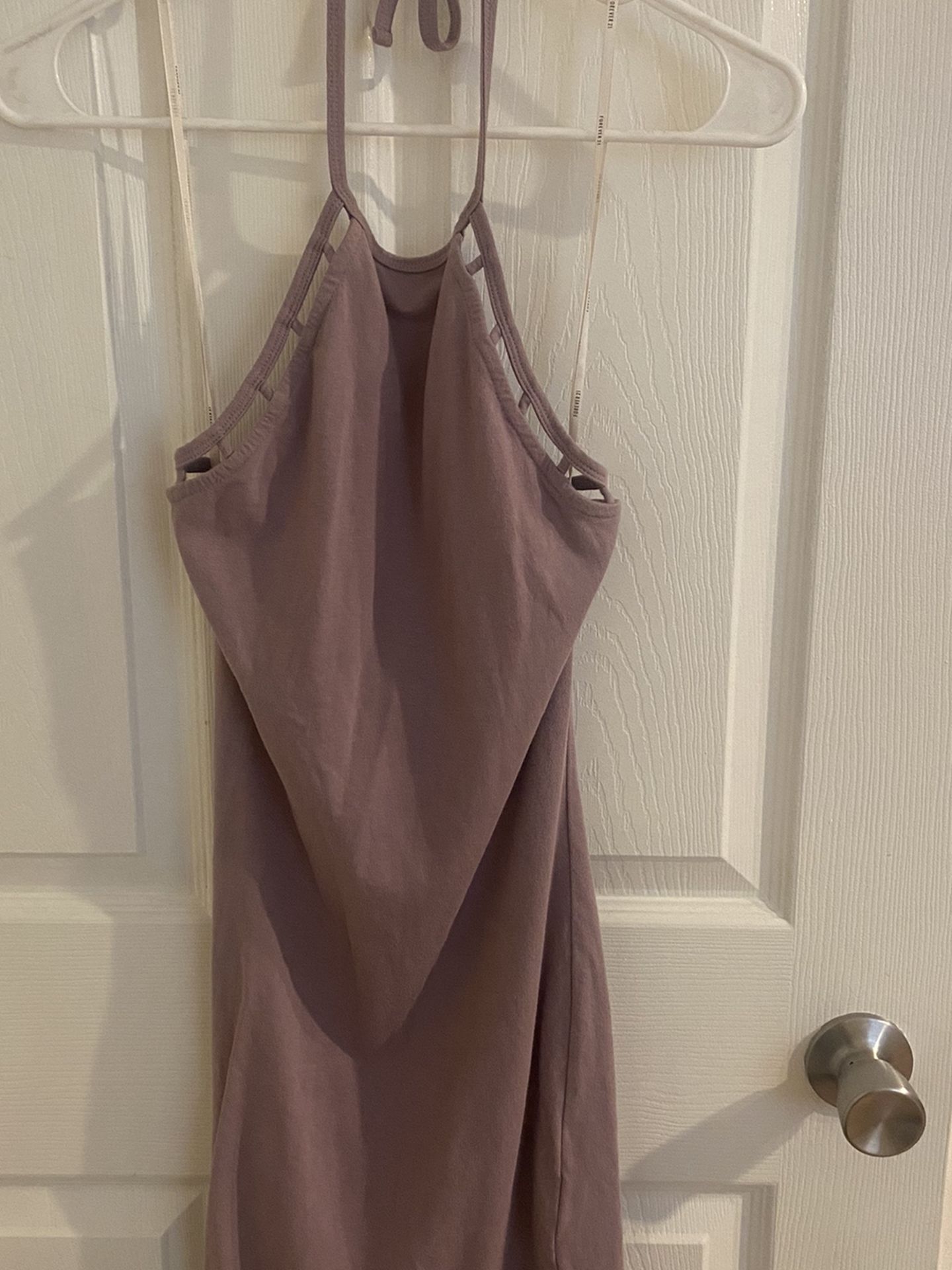 Purple Halter Dress