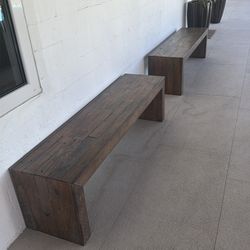 Wood benches (4 total)