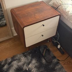Crate & Barrel nightstands pair