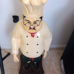 Chef Statue Baker Cook 
