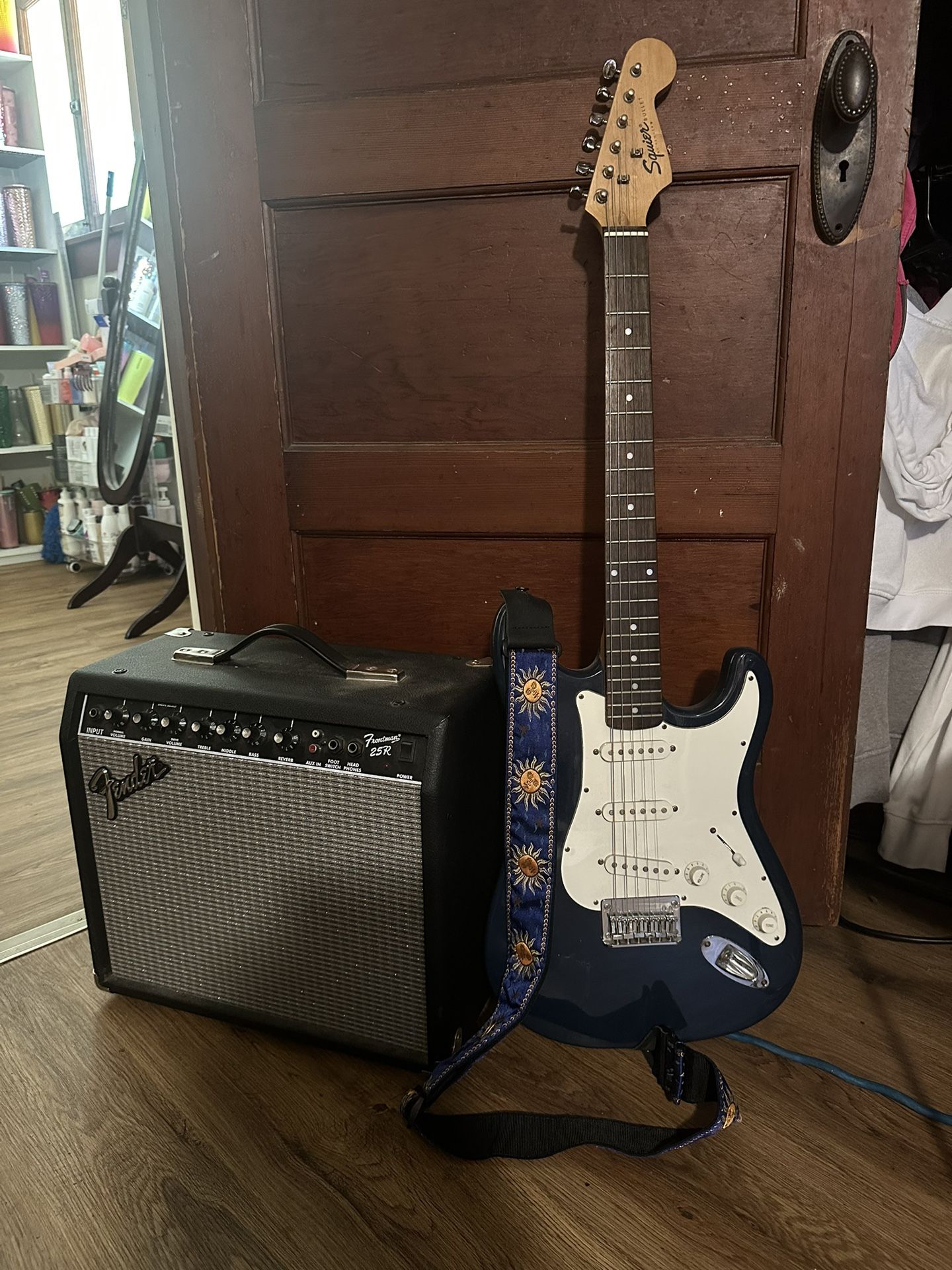 Electric Guitar and Amplifier