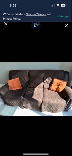 Beautiful brown couch