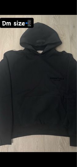 Black essential hoodie