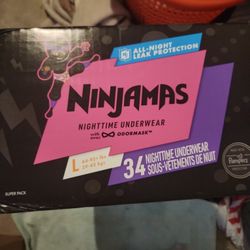 Ninjamas Night Time Underwear Size L