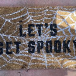 Halloween Spiderweb Doormat 