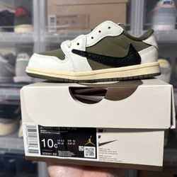 JORDAN 1 LOW MEDIUM OLIVE 10C