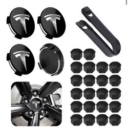 Tesla Hub Cap & Lug Nuts Kit