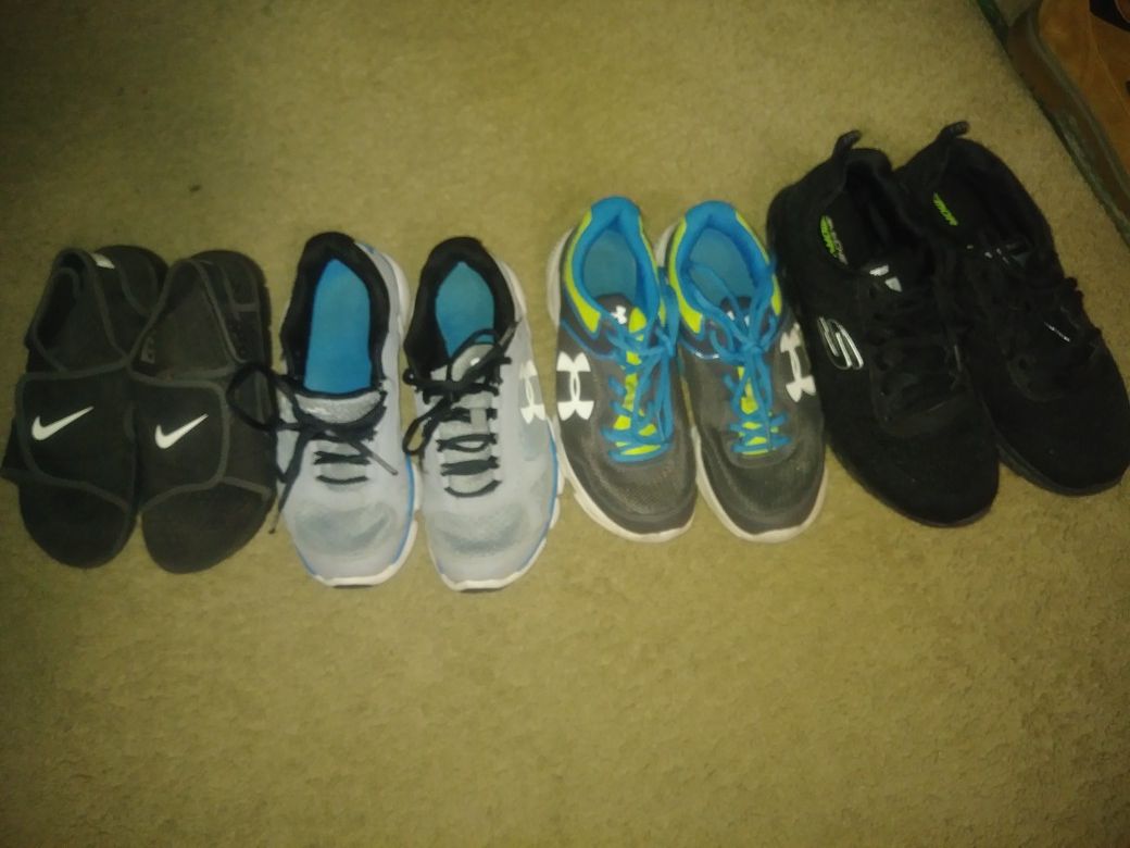 Lots of like new or new kids shoes. 10.00$ and up.