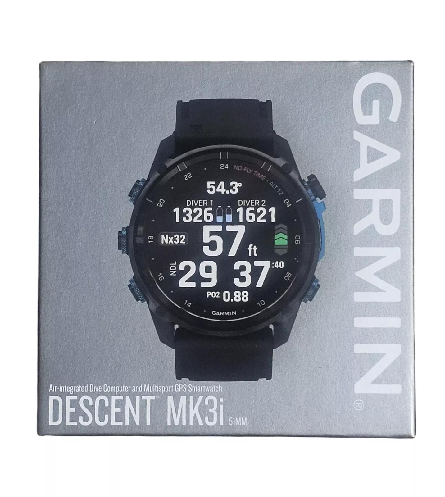Garmin Descent MK3i 51mm Carbon Gray Titanium Diving Watch FREE OVERNIGHT