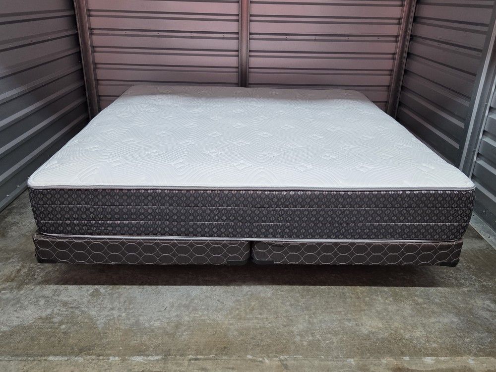 Like New King Mattress, Boxsprings, Frame