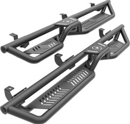 YZONA 4-Door Running Boards Compatible with Ford Bronco 2021-2026 Side steps (not for sports models), two-step design, Nerf bars for steps Brand new s