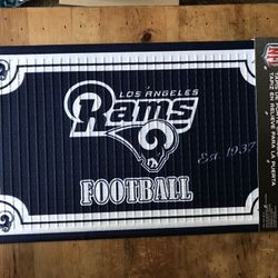 Super Bowl Champs LA Rams Football Door Mat 16” X 28” • 40cm X 70cm