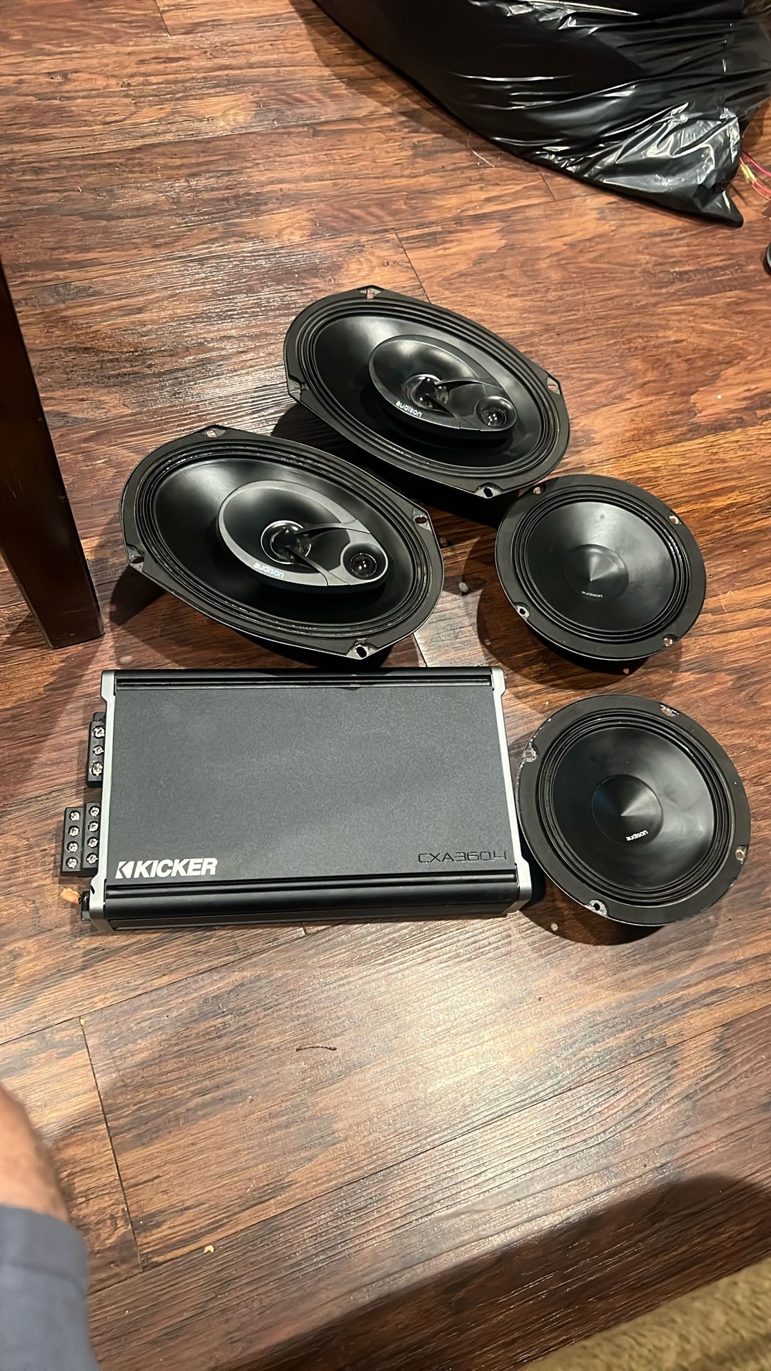 Kicker CXA 360.4  6x9 And 6.1/2 audison Speakers Working Excellent Sound Quality 